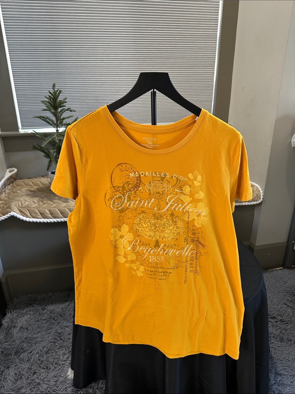 Sonoma Golden Yellow Short Sleeve Graphic Tee - Saint Julien Print